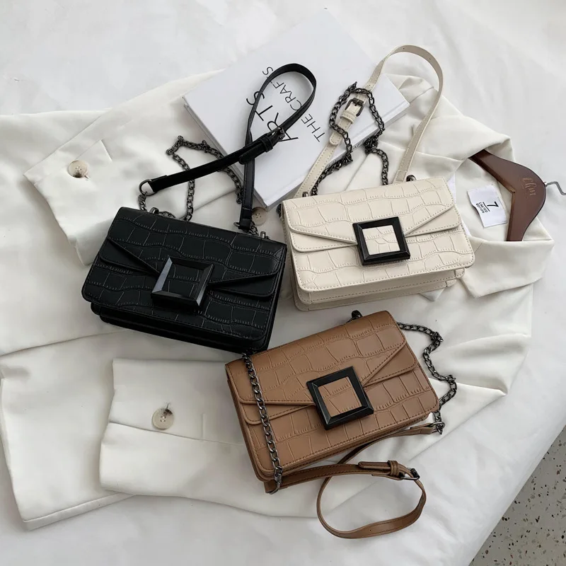 

Fashion Women Pu Leather Chain Shoulder Messenger Bags High Quality Ladies Small Travel Crossbody Bags Designer Female Handbags
