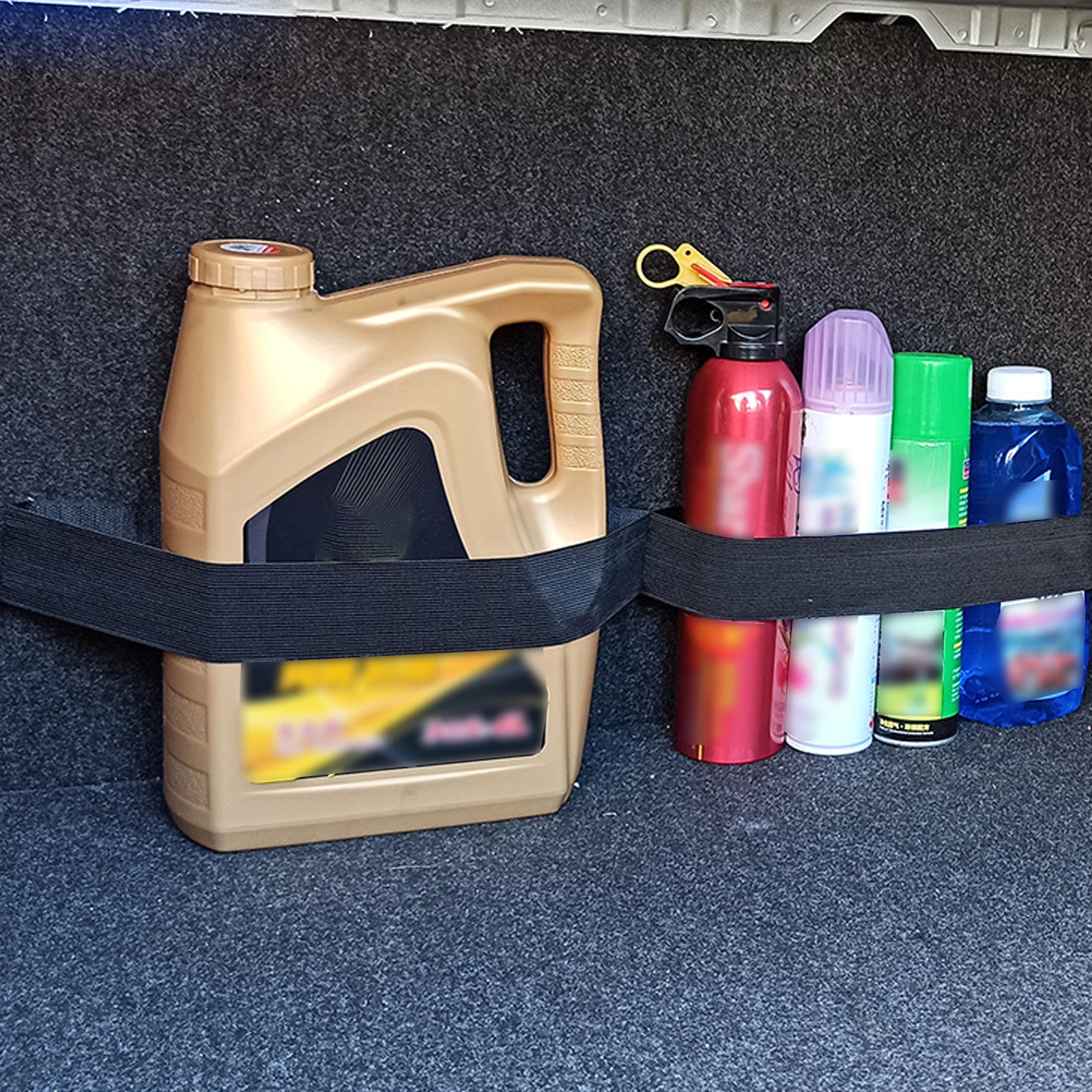 

60cm Car Trunk Organizer Elastic Fixing Belt Storage Bag Fixed Bracket Trunk Binding Device Universal Binding Belts