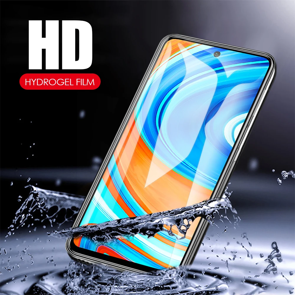 

Пленка для Xiaomi Redmi Note 9s 9 Pro защита экрана полное покрытие 6,67 дюймов Взрывозащищенная Гидрогелевая пленка не стекло