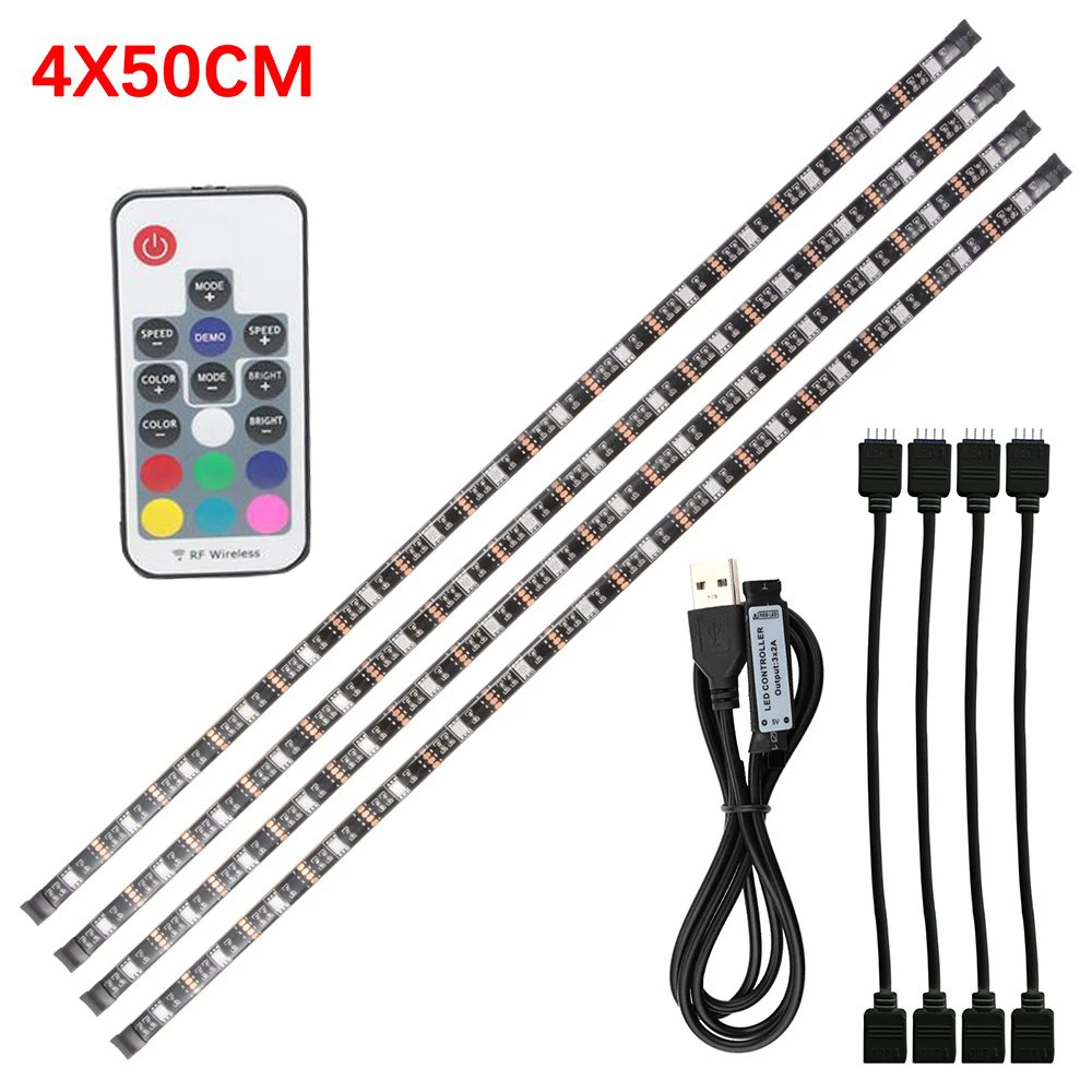 Светодиодный светильник полоски Цвет изменение ТВ светодиодный Подсветка 5V RGB 20