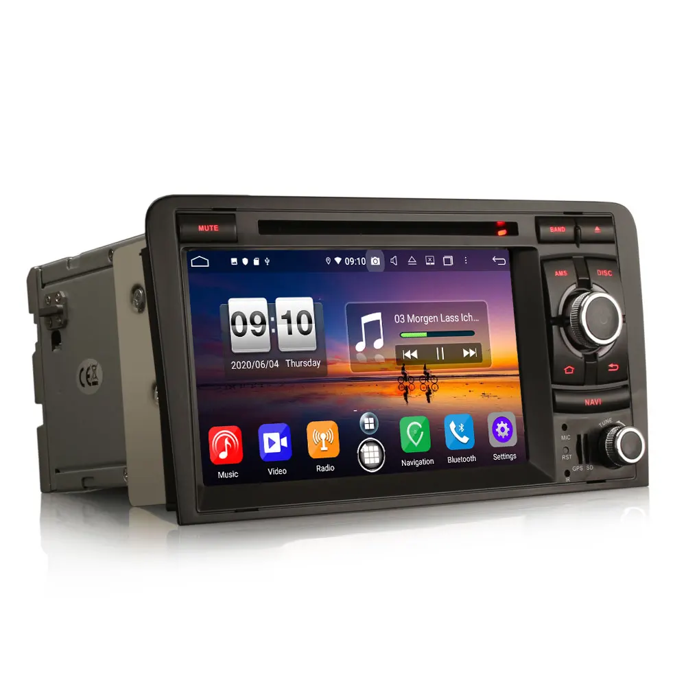 7&quot Android 10.0 OS Car DVD Multimedia Navigation GPS Radio System for Audi A3 2003-2012 &amp S3 2006-2012 RS3 2011-2012 | Автомобили и