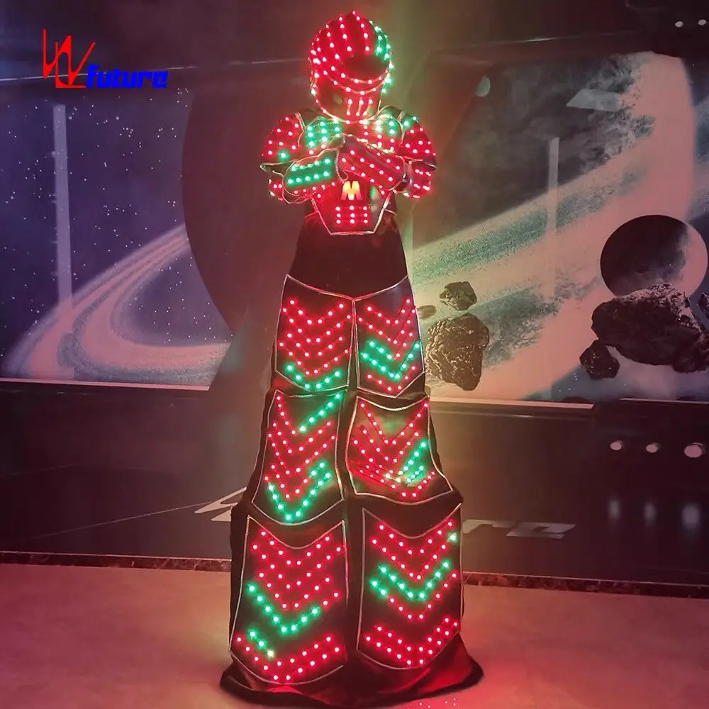 

Creative custom LED clothing amusement park theme company night parade luminous costume props