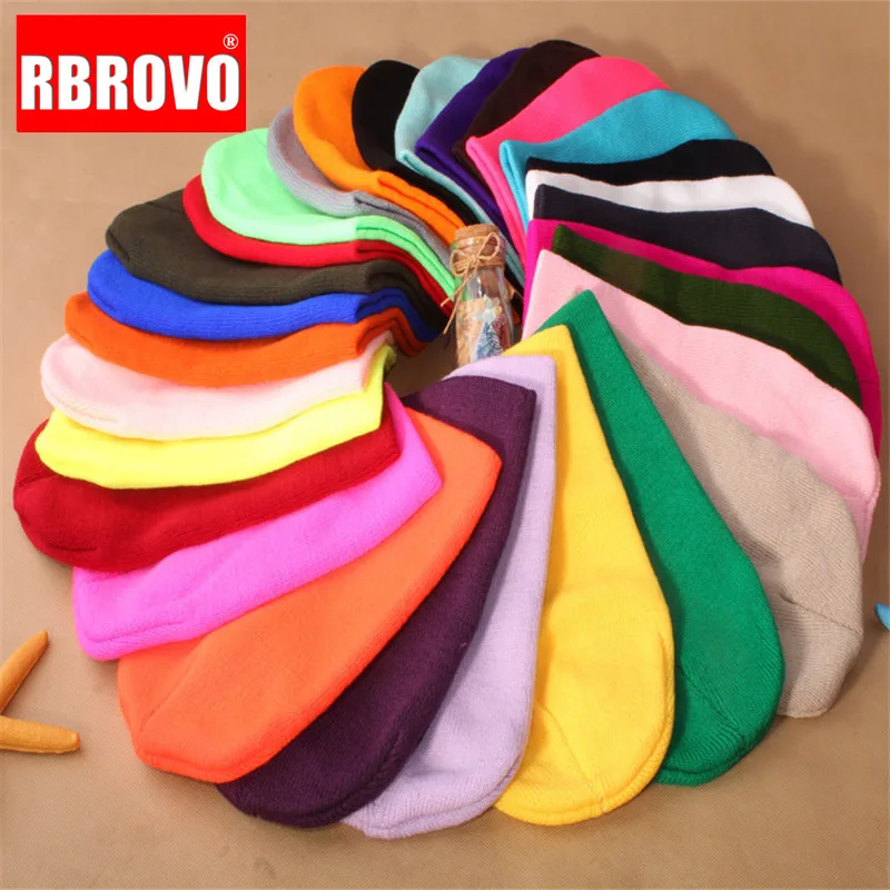 

2021 Winter Hat For Women Hats Thick Knitted Winter Fashion Beanies Solid Scarf Cap For Female Beanies Skullies Women's Hat