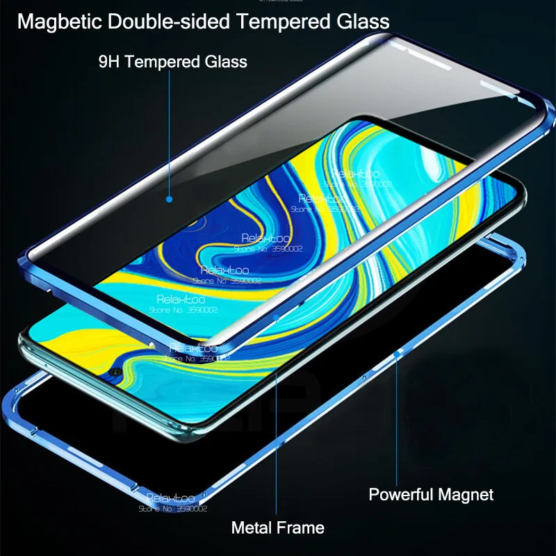 Магнитный чехол-книжка с полным покрытием на 360 ° для xiaomi Redmi Note 9s 9 s note9 pro max not 8 8a 8t