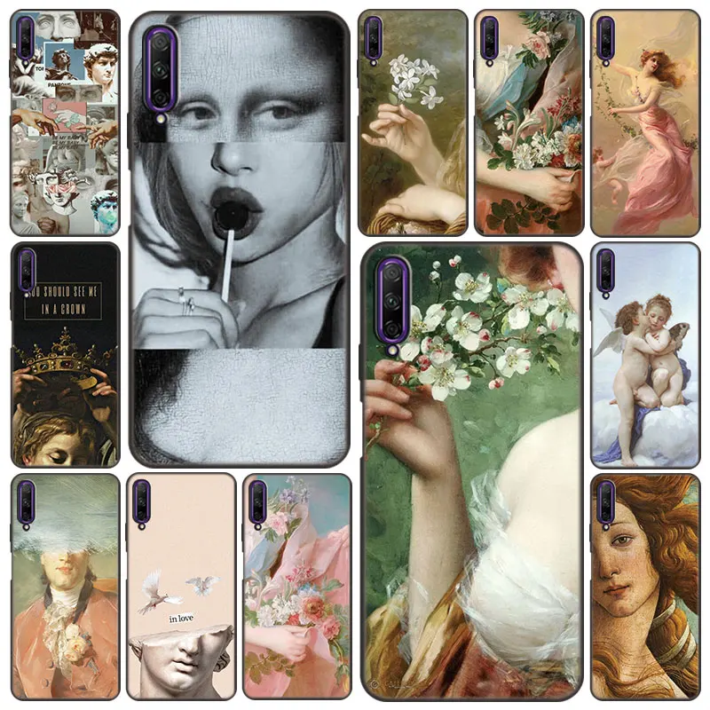 Винтажный пластырь статуя Давида чехол для Huawei Y9A Y9S Y8P Y8S Y7A Y7P Y6P Y6S Y5P Y5 Lite Y6 Y7 Y9 Prime