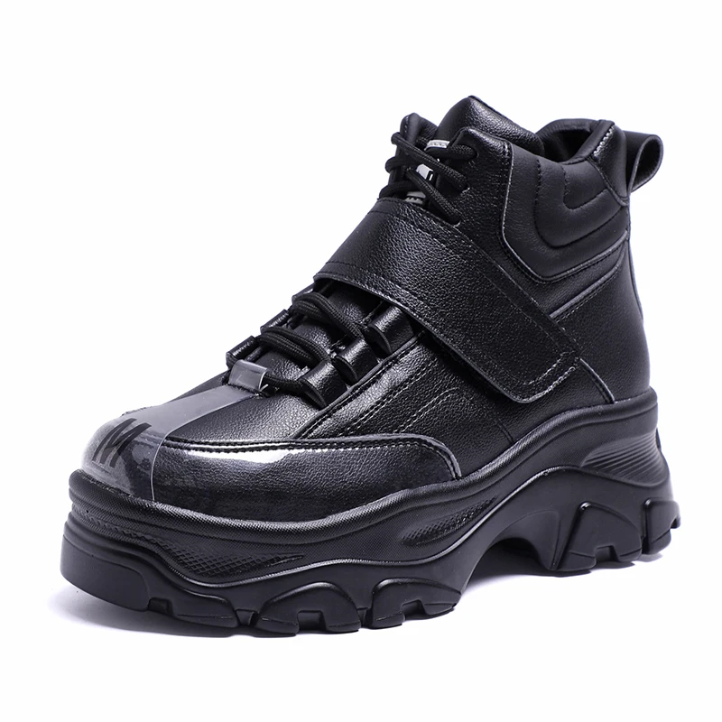 2019 г. Обувь теплые зимние женские ботинки на платформе Ботинки martin шнуровке в