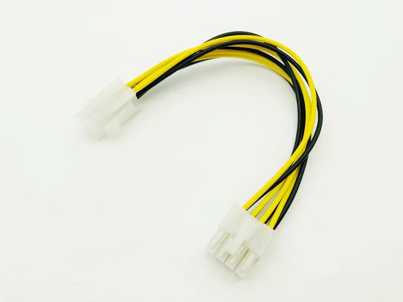 20 см ATX 4 Pin pin до 8Pin 8 EPS 12V материнская плата блок питания адаптер конвертер кабель