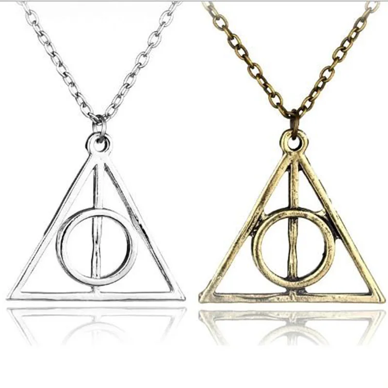 Треугольное ожерелье Дары смерти с кулоном в виде фильма трендовая цепочка