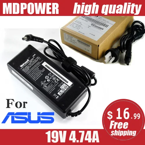 MDPOWER для ASUS G73Y G750JH G750JW G75VW мощность ноутбука питания AC адаптер зарядного шнура 19V