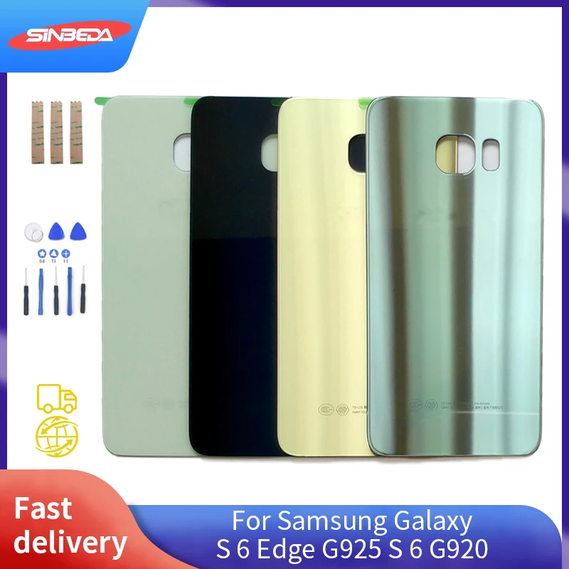 

Задняя крышка аккумулятора S6 Edge G925 S6 G920 для Samsung Galaxy S 6 Edge G925 S 6 G920 задний стеклянный чехол для Samsung S6 S6 EDGE