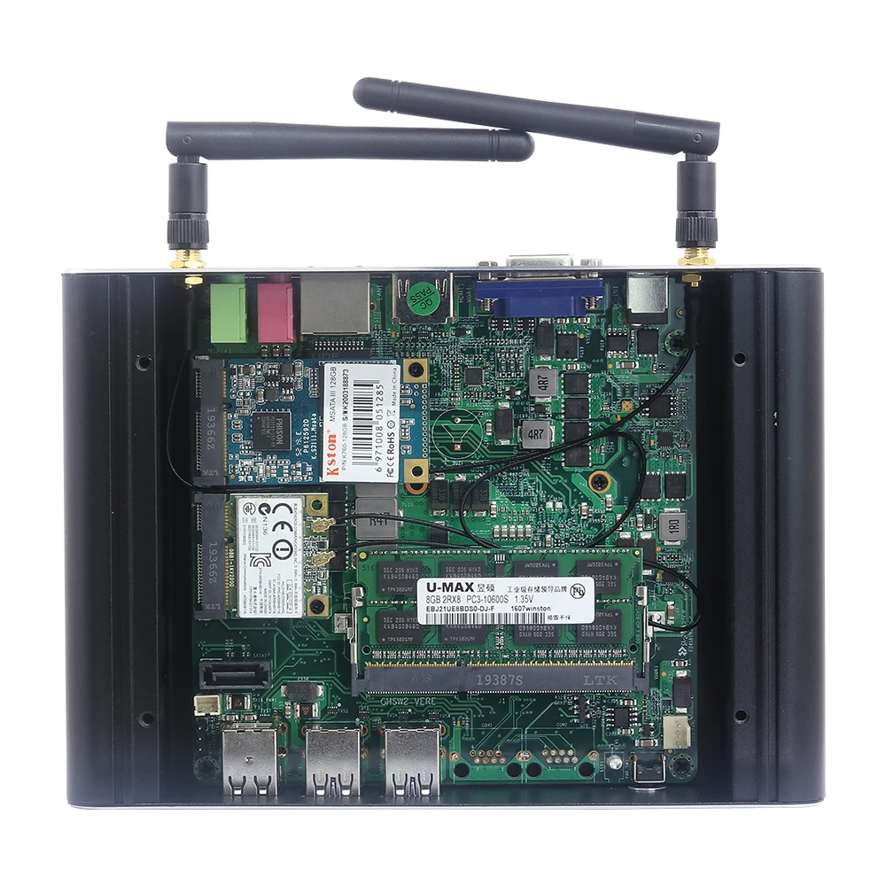 XCY безвентиляторный мини ПК Intel Core i7 5557U i5 5287U i3 5005U HDMI VGA 6xusb Gigabit Ethernet 2 4G/5 0G Wi Fi Windows 10