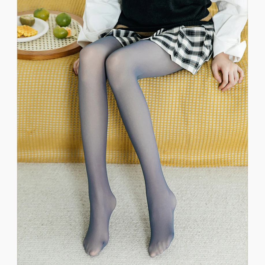 Spring Women's Pantyhose Super Elastic Long Stockings Young Ladies Gray Coffee Color Leisure Wear Slim Tights Pantyhose