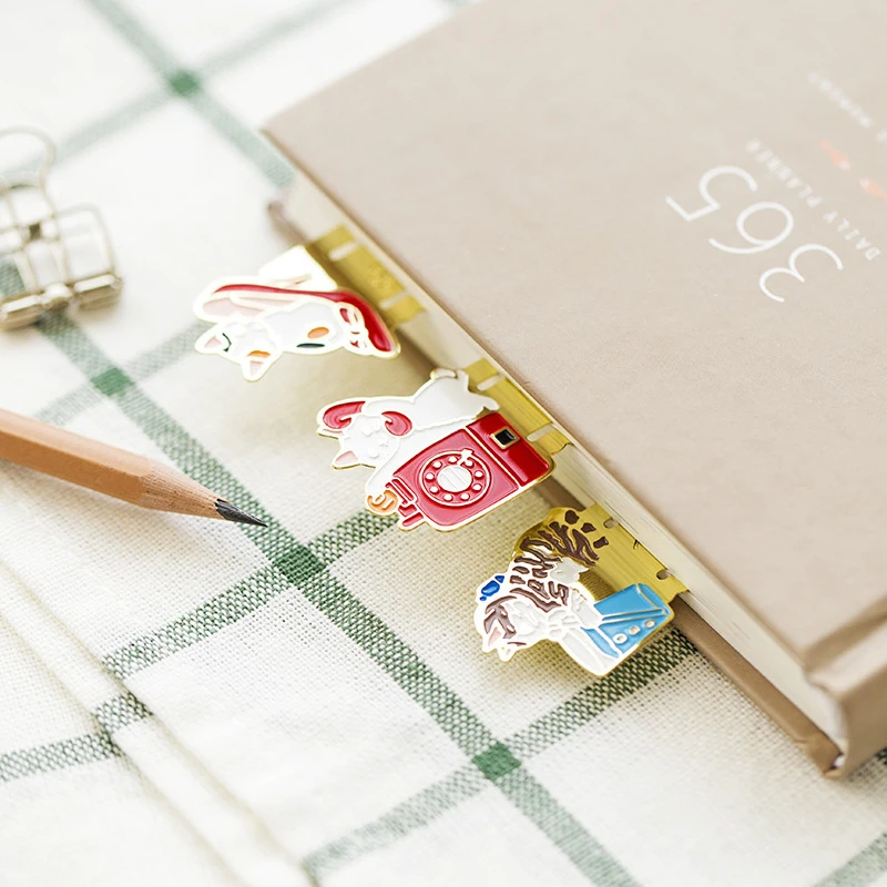 

Милые Креативы, новинка, металлические закладки для книг, бумаги, для чтения, закладки для страниц, маркеры, канцелярские принадлежности для...