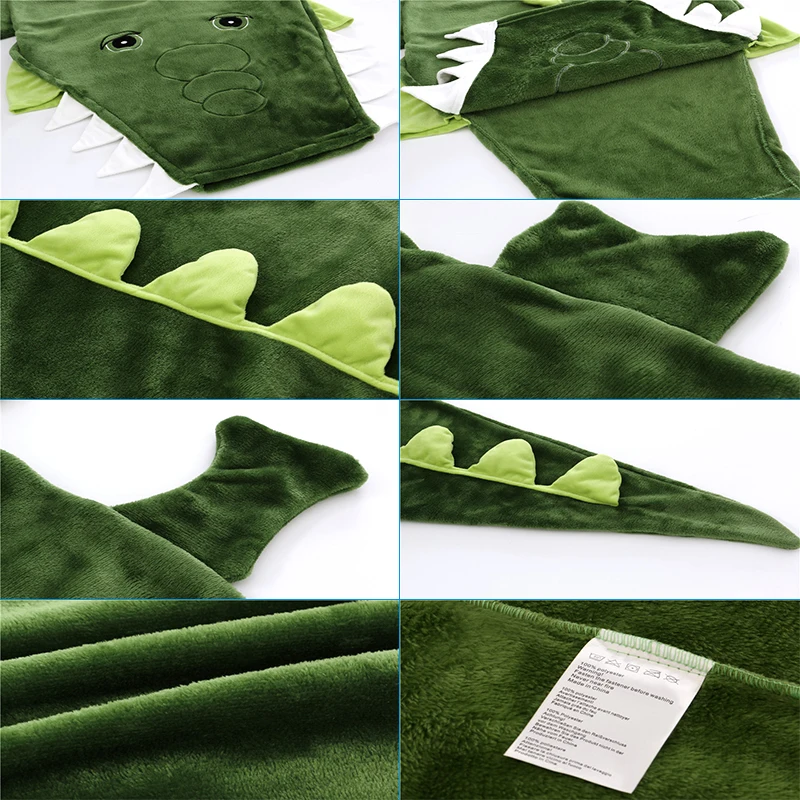 Детское одеяло с хвостом русалки супермягкий фланелевый спальный мешок под