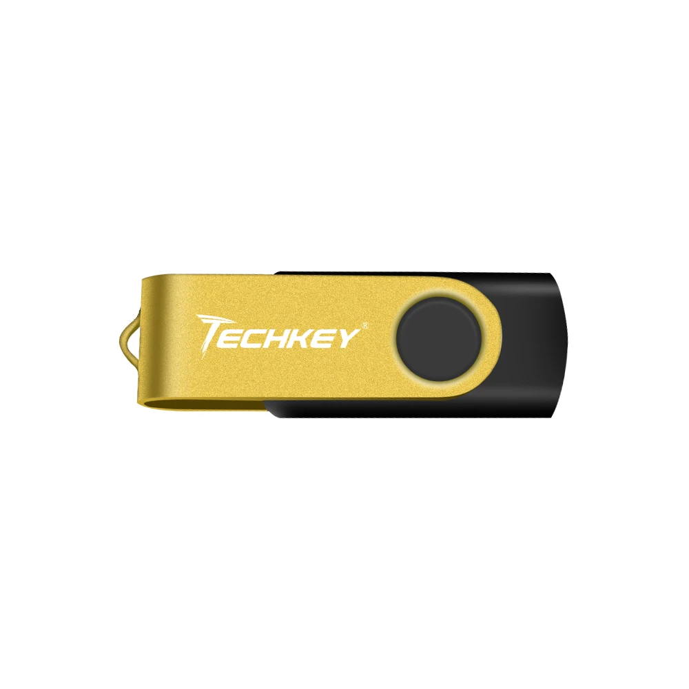 TECHKEY USB флеш-накопитель смартфон 4 ГБ 8 ГБ 16 ГБ 32 ГБ флеш-накопитель memoria Cel stick - Цвет: Yellow