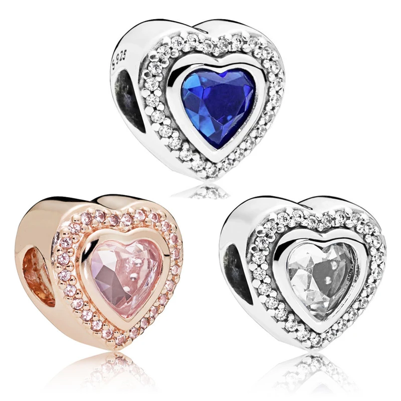 

Baofu New 925 Sterling Silver Beaded Love Shiny 3 Colors Ladies Suitable For Snake Chain Necklace DIY Gift High Jewelry