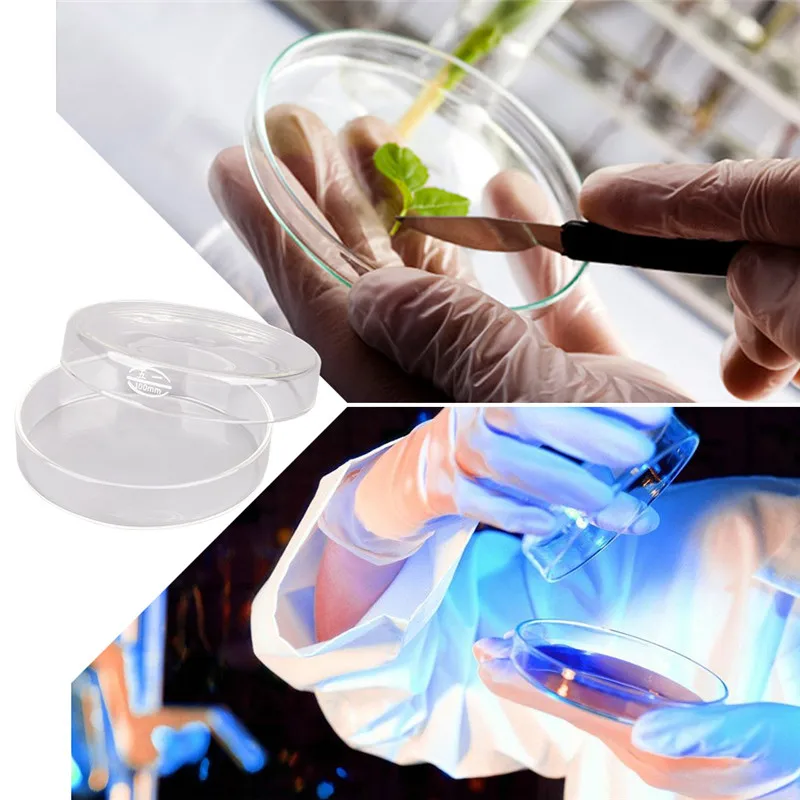 Стеклянная посуда Петри с баночки для крема культура бактерий блюдо