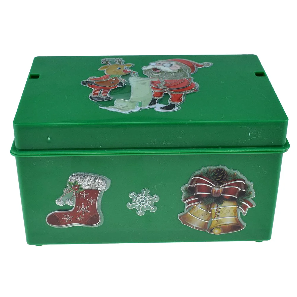 Музыкальная шкатулка вращающийся качающийся Санта Клаус кукла Jingle Bell