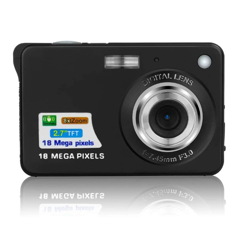

R91A Mini Digital Camera Camcorder 1080P 2.7" LCD Screen 8X Digital Zoom 18MP 30fps