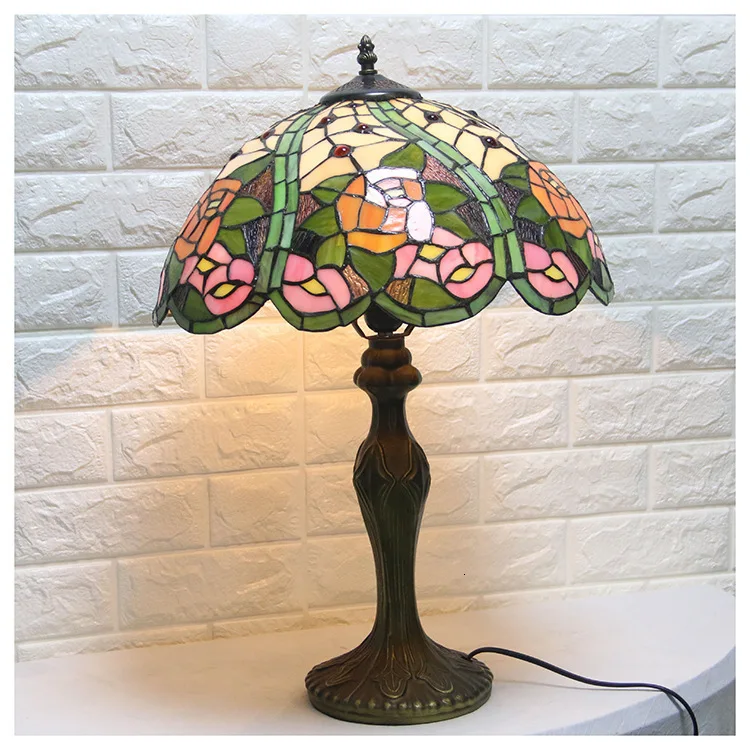 Винтажная настольная лампа в стиле лебедя с турецкой мозаикой ретро для спальни