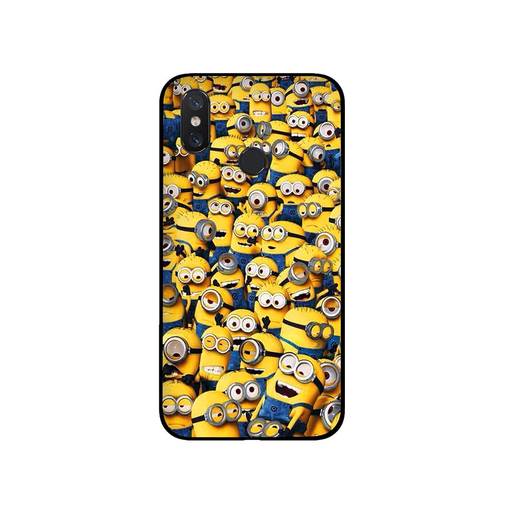 Забавные 3D чехлы для телефонов с рисунком миньонов из ТПУ для Xiaomi Redmi GO 4 5 6 7 Pro 4A 4X 5A 5Plus 6A задняя крышка