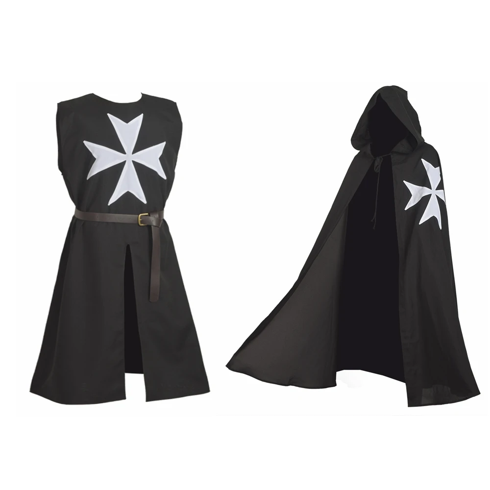Лидер продаж 2020 Хэллоуин средневековый костюм для взрослых мужчин храмовник