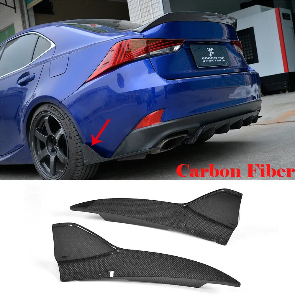 

Сплиттер для заднего бампера LEXUS IS300 IS350 F Sport Sedan 17-18 из углеродного волокна, 2 шт.