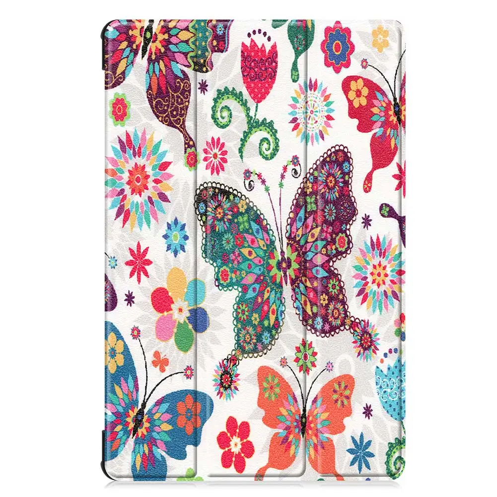 Кожаный смарт-чехол для samsung Galaxy Tab S6 10,5 SM-T860 SM-T865 10," чехол с принтом для планшета