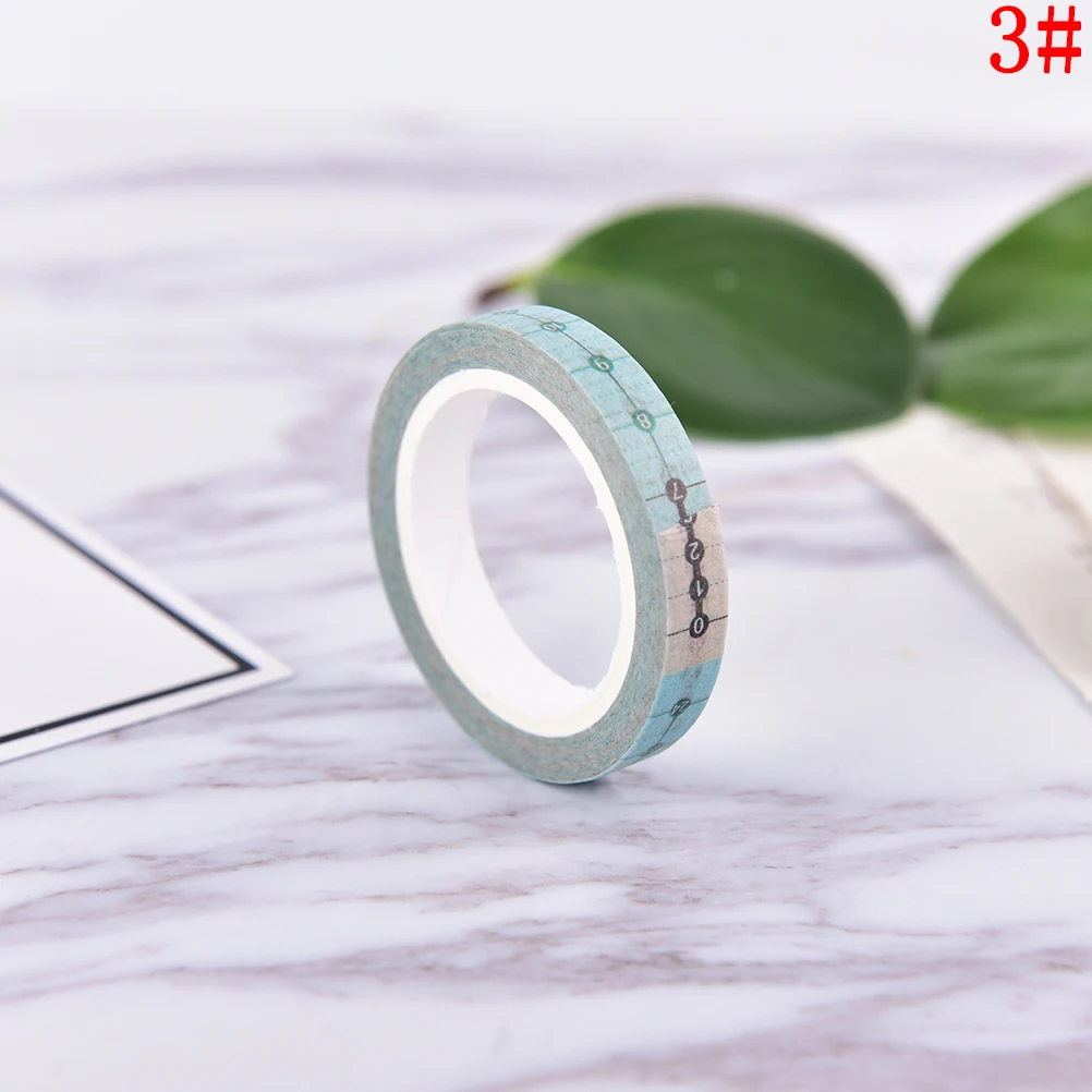 

1pc Date Time Plan Washi Tape Adhesive Tape DIY Scrapbooking Sticker Label Masking Tape