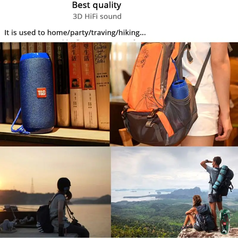 Wireless Bluetooth Speaker 10W Waterproof column Stereo Subwoofer loudspeaker portable Speaker+Mic Bass FM Radio MP3 Sound Box |