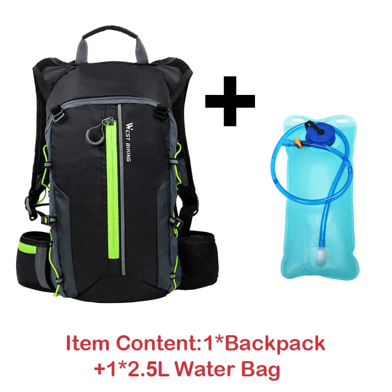 WEST BIKING 10L спортивные рюкзаки, складная велосипедная сумка, сумка для путешествий, альпинизма, женская и мужская, рюкзак, удерживающий воду, велосипедная сумка