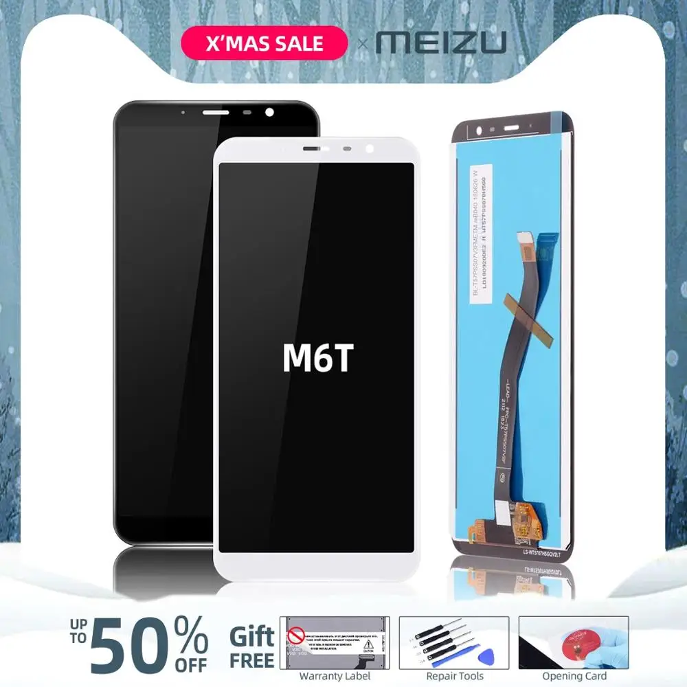5,7 '' ЖК-дисплей для MEIZU 6T M6T M811Q M811H, сенсорный экран, без рамки, замена для MEIZU 6T M6T, ЖК-дисплей, дигитайзер