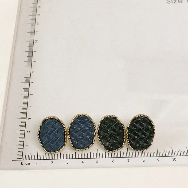 

Korea New Design Irregular Metal Vintage Leather Texture Stud Earring Multicolor For Women Party Jewelry Wholesale Accessories