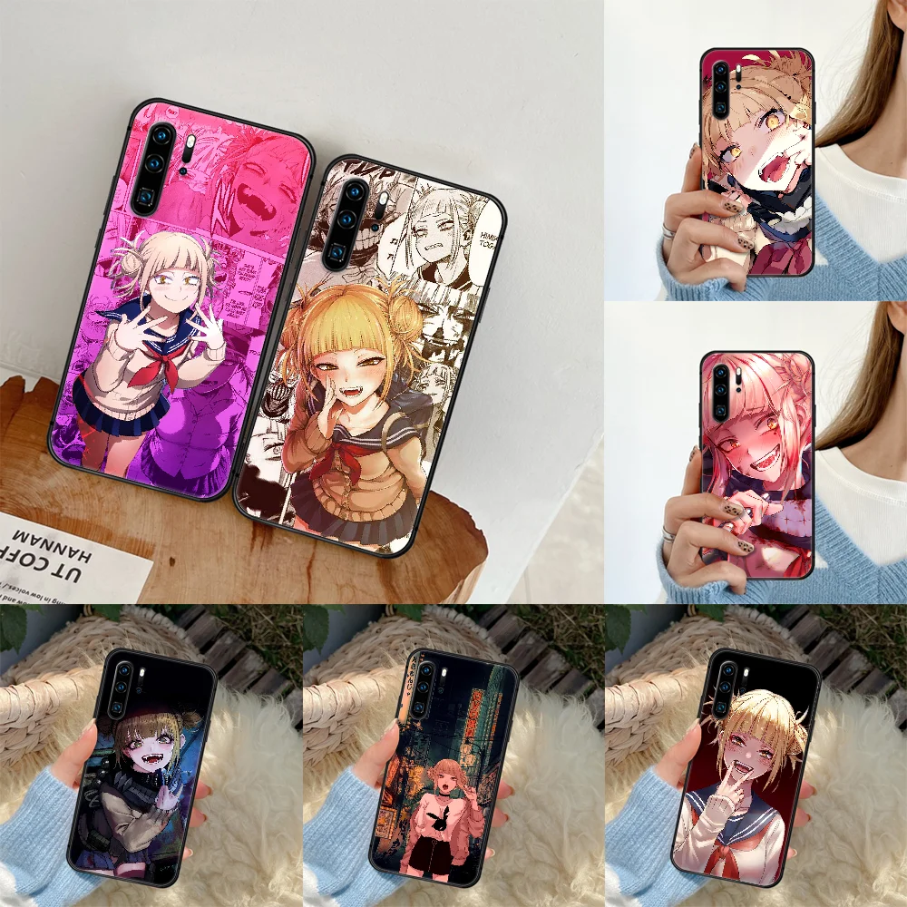 

Himiko Toga герой Академия аниме чехол для телефона для Huawei P Mate 10 20 30 40 Pro Lite Smart 2019 2021 черный бампер роскошный тренд сзади