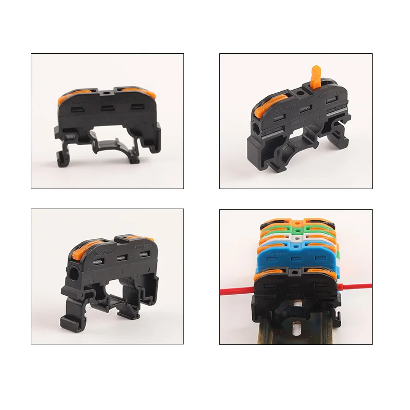 10 шт. соединитель для кабелей на Din-рейку 211