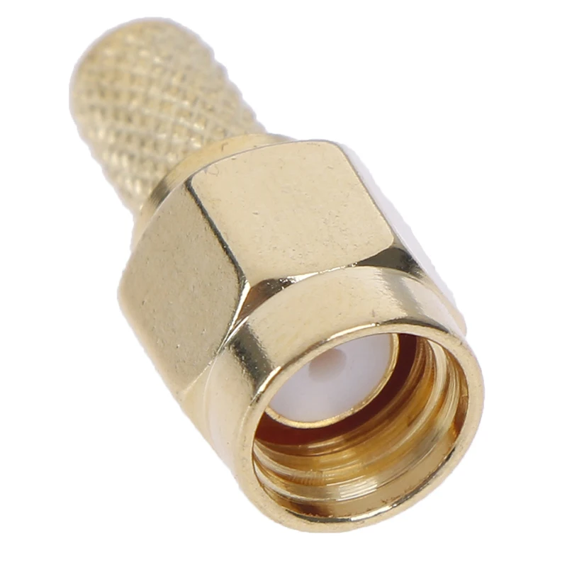 

5Pcs SMA Male Plug RF Coaxial Connector Crimp For RG58 RG142 RG400 LMR195 RG223