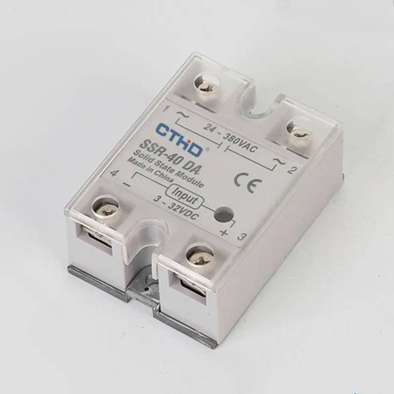 SSR -10DA/25DA/ 40DA DC control AC white shell Single phase Solid state relay without plastic cover | Обустройство дома