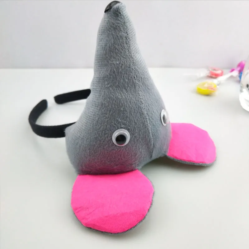 

3D Animal Mouse Rat Ears Headpiece Headband Tail Tie Boy Girls Party Cosplay Performance Headwear Halloween Hair Accessories