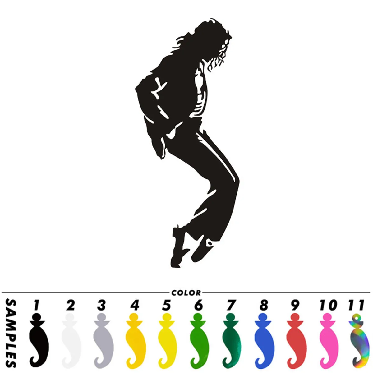 

Автомобильная виниловая наклейка Michael Jackson, наклейка на окно ноутбука для стенок бампера, декоративный подарок, 10 см