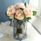 Искусственные цветы для рукоделия Романтические Аксессуары для свадьбы DIY ВЕНОК Скрапбукинг принадлежности can CSV