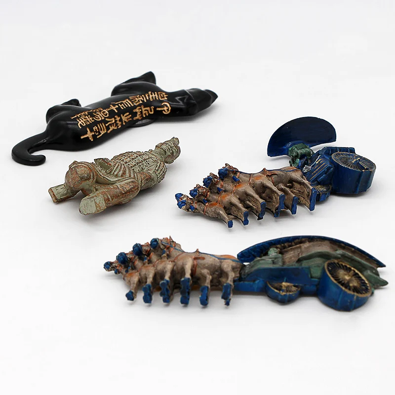 Терракотовые воины династии Цинь древний Китай сувениры 3d магнит на холодильник