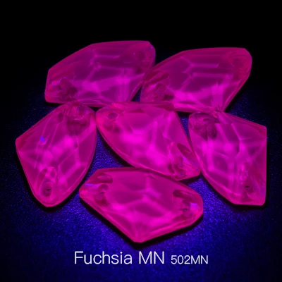 Fuchsia MN Тип ультрафиолетового света швейная Хрустальная с плоской стороной Стразы для нашивки кристаллы Камни конский глаз страз для DIY Одежда ручной работы - Цвет: Fuchsia MN