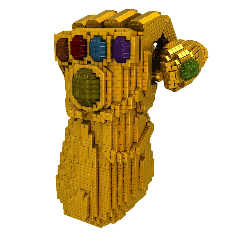 Капитан Америка мини кирпичный яд строительные блоки Infinityed Gauntlet DIY Человек паук