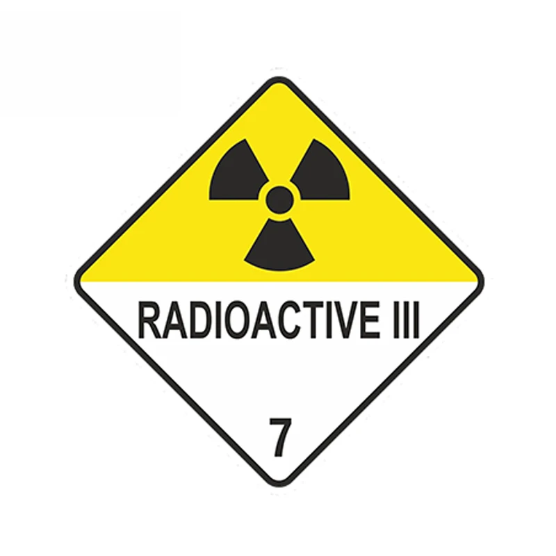 Радиоактивных Iii Предупреждение автомобиля Стикеры атомной ядерного излучения
