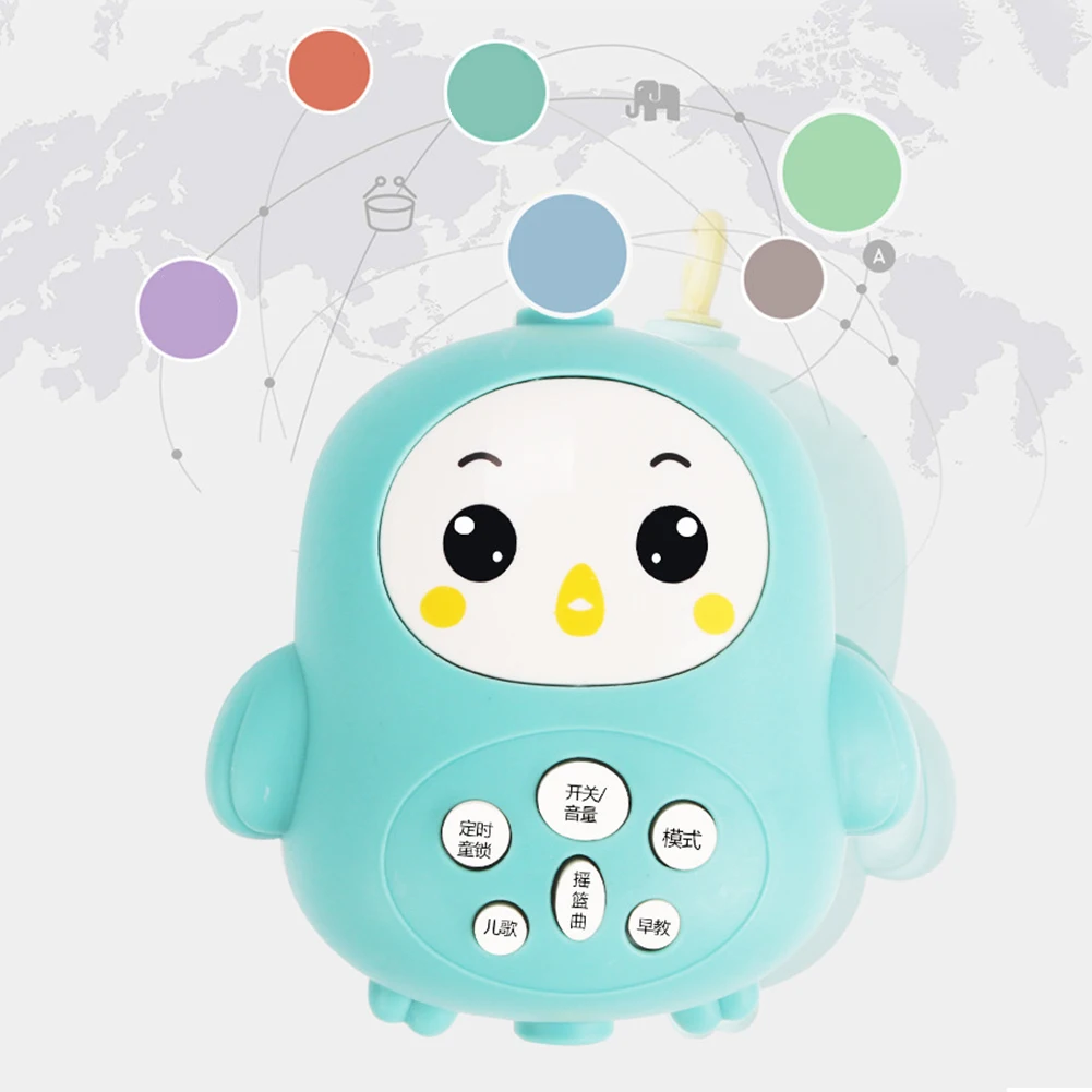

Can Sing With Early Education Content Baby Rattles Remote Control With Lights Crib Bell Newborn Baby Music Rotating Bedside Bell