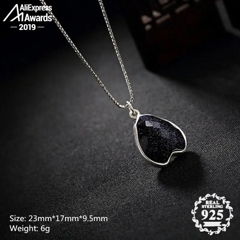 Не поддельная польская S925 Изысканная антикварная подвеска магазин сапфировый