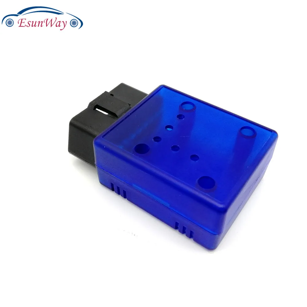 10pcs/Lot! ELM 327 OBD2 OBD 2 OBDII OBD-II Interface adaptor connector ELM327 bluetooth blue shell | Автомобили и мотоциклы