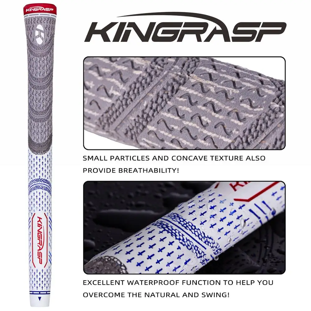 KINGRASP 13 шт. из искусственной кожи смерти захват гольф-клуба три размера Стандартный Средний размер и более размер захваты для гольфа
