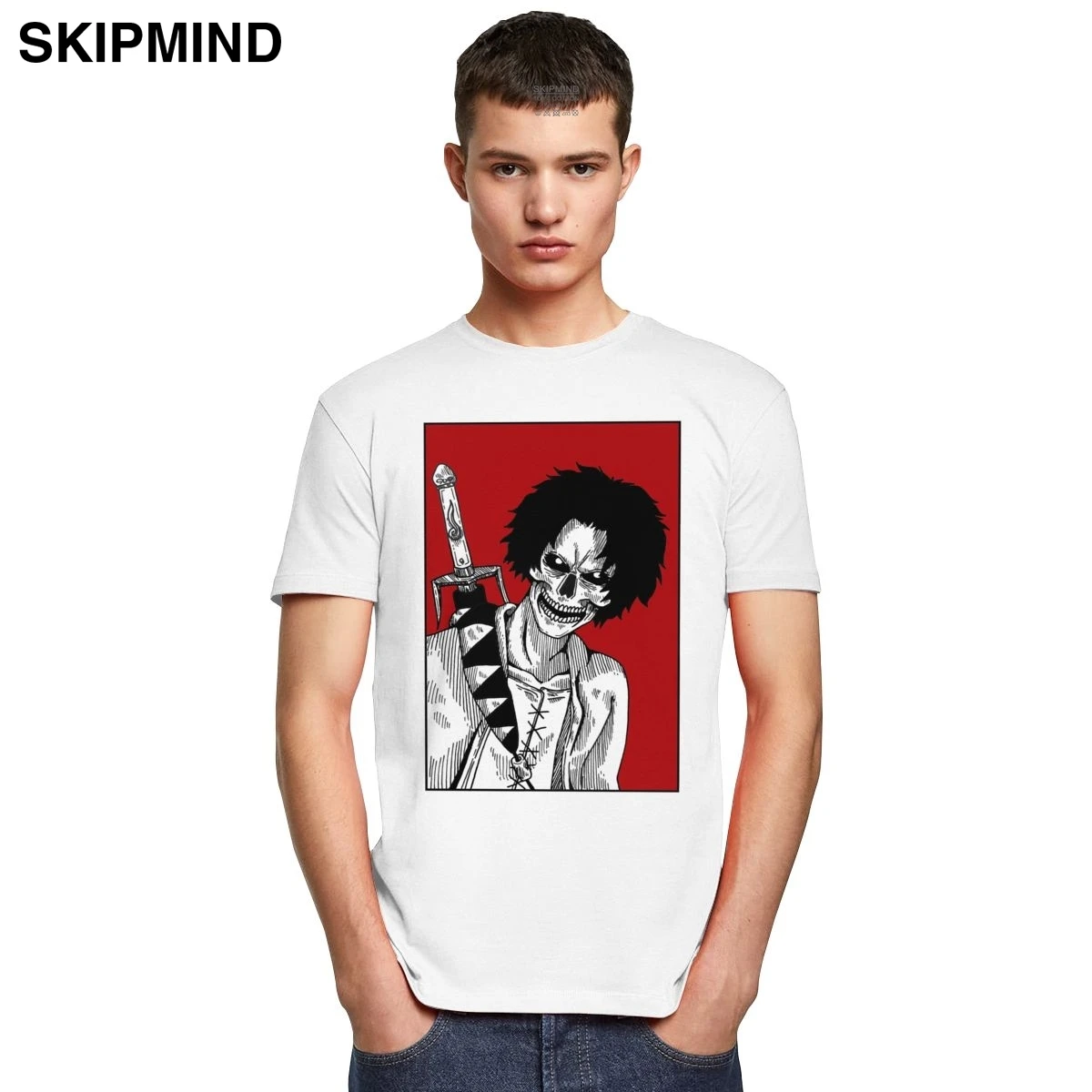 Самурай Чамплу Аниме Манга Мужская футболка из мягкого хлопка Mugen футболки с