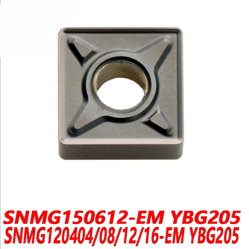

100% Original SNMG120404-EM YBG205 SNMG120408 SNMG120412 SNMG120416 SNMG150612 10pcs CNC lathe blade Carbide insert Quality